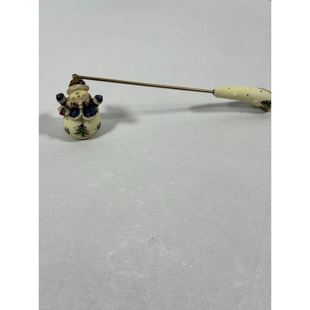 NWOT Home Interiors Snowman Candle Snuffer 9